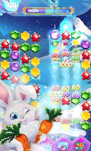 Bunny's Frozen Jewels: Match 3 2