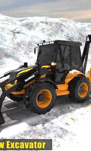 Clean Road 3D Snow Heavy Excavator Crane Rescue 1
