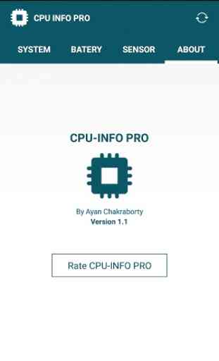 CPU INFO PRO CPU-Z Hardware Info 4