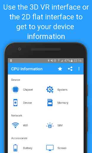 CPU Information : View your Device Info in 3D VR 2