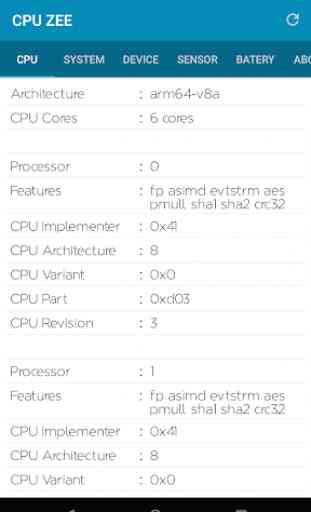 CPU-Z : Device info 2