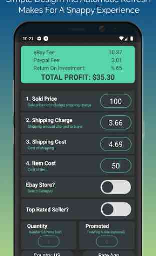 eProfit - eBay Profit & Fee Calculator 1