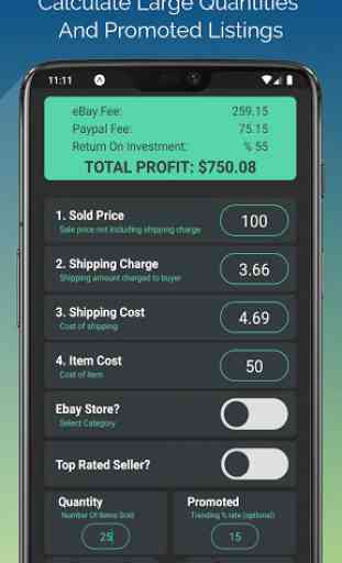 eProfit - eBay Profit & Fee Calculator 2