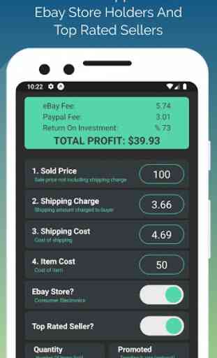 eProfit - eBay Profit & Fee Calculator 3