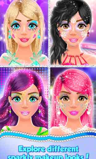 Face Paint Salon: Glitter Makeup Party Games 3