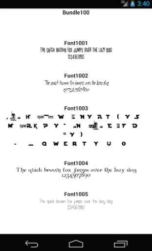 Fonts for FlipFont 100 1