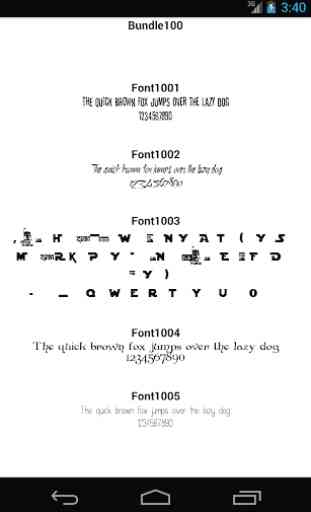 Fonts for FlipFont 100 2