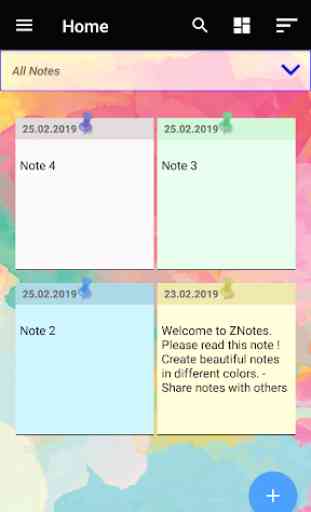 Free Notepad App ZNotes 2
