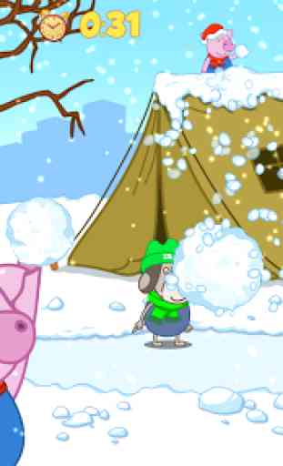 Funny Snowball Battle: Winter Games 4
