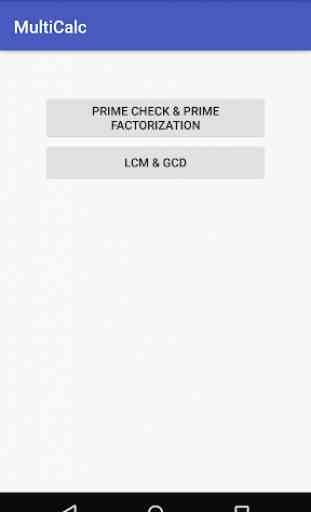 GCD LCM Prime - MultiCalculator 1