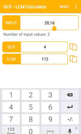 GCF - LCM Calculator 3