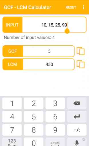 GCF - LCM Calculator 4