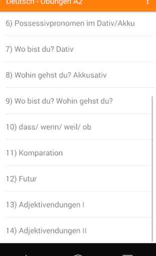 German Grammar A2 Test  - A2 Prüfung 2