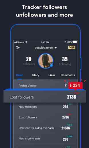 Get Followers Tracker - Like Reports for Instagram 1