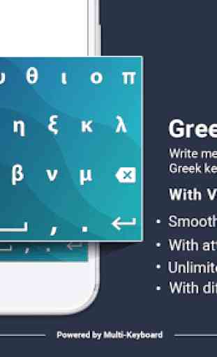 Greek Keyboard 2019: Greek Keypad 1