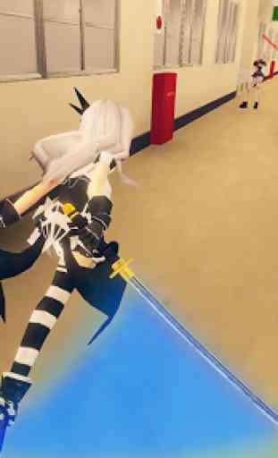 High School Girls-Anime Sword Fighting Games 2018 1