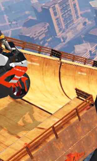 Impossible Mega Ramp Moto Bike Rider Stunts Racing 1