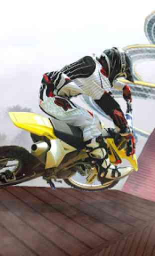 Impossible Mega Ramp Moto Bike Rider Stunts Racing 2