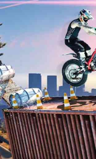 Impossible Mega Ramp Moto Bike Rider Stunts Racing 4