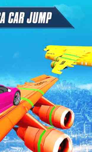 Jet Cars Stunts GT Racing Flying Car Racing Games 4