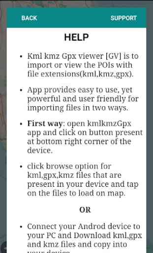 Kml Kmz Gpx Viewer and converter on gps map 4