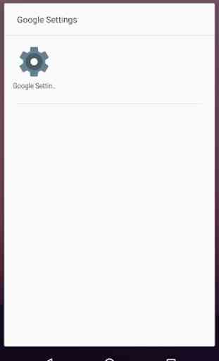 Launcher for Google Settings (Shortcut) 1