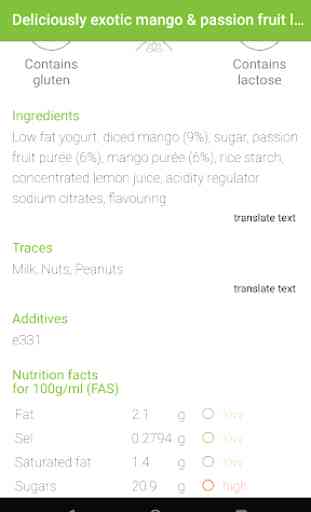 Live Well - Food Scanner (Gluten, Lactose) 3