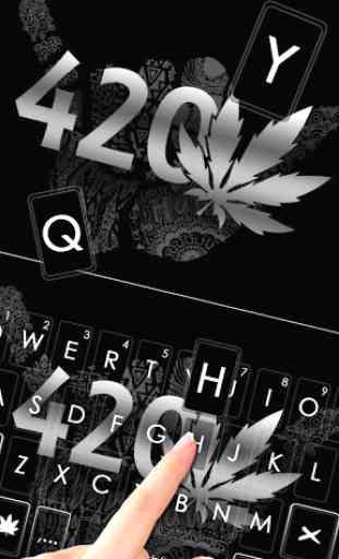 Metal Weed 420 Keyboard Theme 2