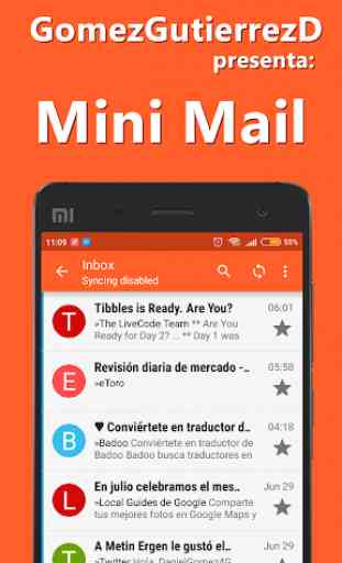 Minimal Mail - For Gmail, Yahoo y Hotmail 1
