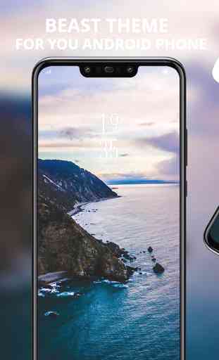 Nature Sea cliff view theme for Jio phone 3 1