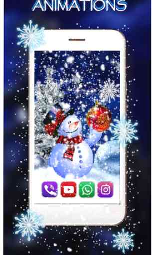 New Year Snowman live wallpaper 4