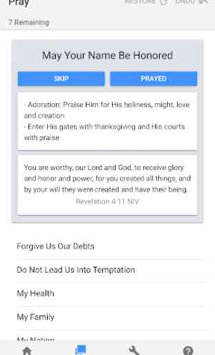 Pray Through Prayer List App 2