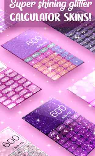 Pretty Pink Glitter Calculator 2