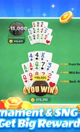 Pusoy Go: Free Online Chinese Poker(13 Cards game) 3