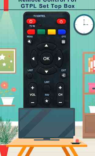 Remote Control For GTPL Set Top Box 1