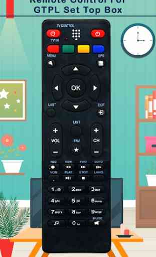 Remote Control For GTPL Set Top Box 3