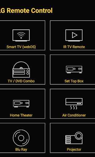 Remote for LG TV / Devices : Codematics 1