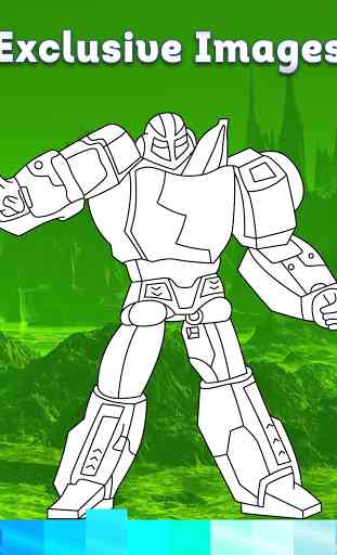 Robots Coloring Pages with Animated Effects 2
