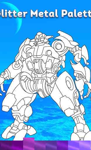 Robots Coloring Pages with Animated Effects 3