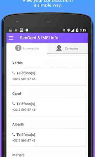 SIM Info IMEI & Contact check 3