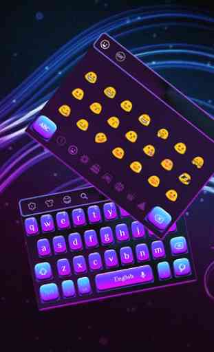 Simple Purple Light Keyboard 1