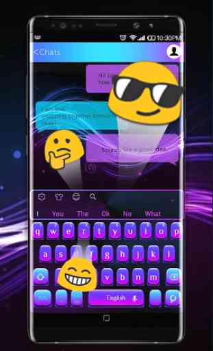 Simple Purple Light Keyboard 3