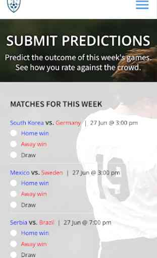 Soccer Predictor Leagues 1
