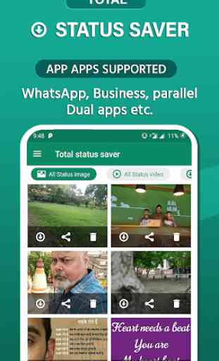 Status saver for Whatsapp : video downloader 2020 1