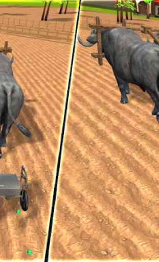 Village Plow Farming Expert:Bull Farmers Simulator 3