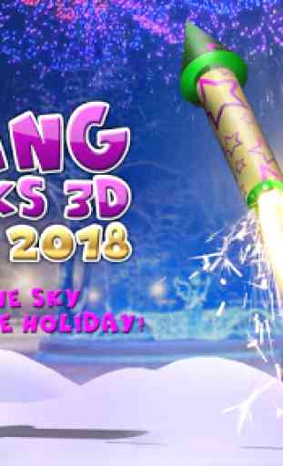 VR Bang Fireworks 3D New Year 2018 3