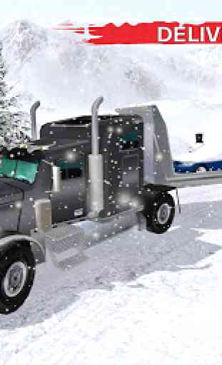 Winter Snow Pickup Truck: Gigantic Cold Hill Drive 4