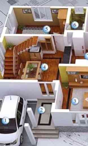 3D house plan designs 2