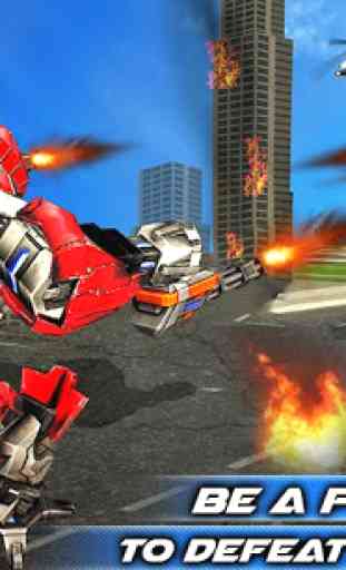Air Force Transform Robot Cop Wolf Helicopter Game 1