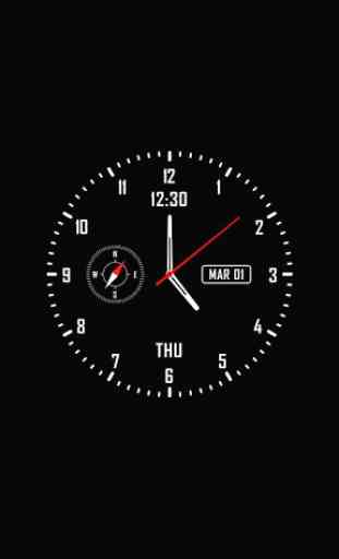 Analog clock & watch face live wallpaper 1